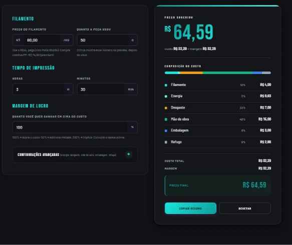 Ferramenta Calculadora de Precificação